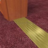 Brass Threshold installed in a door frame