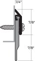 NGP 102V Door Sweep, 0.875" Aluminum Casing with 0.875" Vinyl Seal