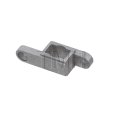 Rockwood Glass Patch Fitting, Bottom Glass Door Patch, Clear Anodized Aluminum (US28) Finish