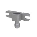 Assa Abloy PFT-40 Glass Sidelite Transom Patch, with Blank insert, Clear Anodized Aluminum (US28) Finish