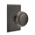 Emtek Norwich Door Knob, Classic Brass, Passage, #8 Rosette, Polished Brass - Lifetime (US3) Finish