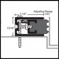 NGP 103N Door Gasket, 1.25" Aluminum Casing with Adjustable .25" Neoprene Seal