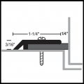 NGP 130N Door Gasket, 1.25" Aluminum, Brass, or Stainless Steel Casing with .25" Neoprene Sponge Seal