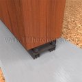 NGP 12T6 Door Shoe Sweep, Aluminum Track with Two .5625" Thermoplastic Triple Fin Seals