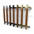 Rockwood ArborMet RM4030 1.00" Dia. Wood Grip Zone Offset Pull with Contrasting Flat Ends, up to 48" OA