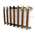 Rockwood ArborMet RM4034 1.00" Dia. Offset Pull with Wood Grip Zone and Contrasting Flat Ends, up to 48" OA