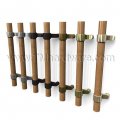 Rockwood ArborTek RM4180 - RM4190 Wooden Offset Pull with Contrasting Collar Mount Posts, up to 48" OA
