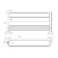 Deltana 88 Bath Series, Hotel Shelf, Satin Nickel (US15) Finished