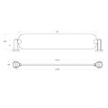 Deltana BBN Series, Zinc/Aluminum, Clear Glass Shelf Satin Nickel (US15) Finished