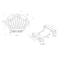 Deltana Wire Basket Pentagon, Heavy Duty, Brass Polished Chrome (US26) Finished