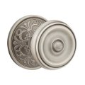Emtek Classic Brass Waverly Door Knob, Passage with #8 Rosette in Polished Brass (US3) Finish