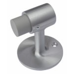 Rockwood 470, 471 Cast Brass Floor Mounted Door Stop, 3" Height, Wood Screws #470, Satin Chrome Finish