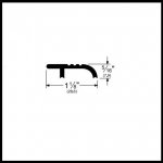 Pemko #101 Interlocking Threshold Cap, 1.125" W Aluminum or Bronze Set, .3” H