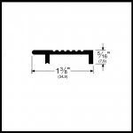 Pemko #108B Interlocking Threshold Cap, 1.375" Bronze Set, .3” H