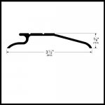 Pemko #110 Interlocking Threshold, 3.5" W Aluminum or Bronze for Inswing Doors, .625” H