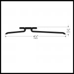 Pemko #114 Interlocking Threshold, 4.25" W Aluminum or Bronze, .5” H