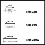 Zero #18B, 19B, 19WB, Metal Weatherstrip, Bronze Cushion Spring