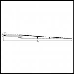 Pemko #257x259 Modular Ramp Edge and End Set, .5" Offset with 12" Length