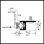 Pemko #2815 Door Gasket, .813" Aluminum with Magnetic Seal for Metal Doors