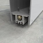 Zero #355, Automatic Door Bottom, Mortised for Metal Door with Double Neoprene Seal, .5" Drop