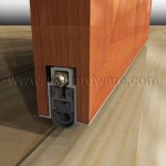 Mortised Automatic Door Bottom #369 with High Sound Control Double Neoprene Seal