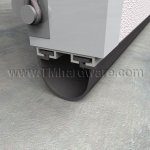 Zero #452A Garage & Overhead Door Bottom, Aluminum Track with 1.25" Neoprene
