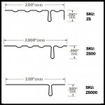 Zero #5, 500, 5000 Metal Weatherstrip, Wooden Windows, for Lower Sash Jambs