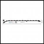 NGP 659 Transitional Threshold, 7" Aluminum, .25” Offset