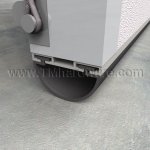 Zero #72A Garage & Overhead Door Bottom, Aluminum Track with 1.063" Neoprene