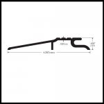 Zero #80 Interlocking Threshold, 4.25" Bronze Inswing, .625" H