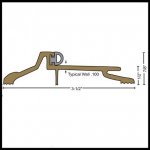 NGP 895BR Interlocking Threshold, 3.5" Brass with Seal and Latching Panic Exit, .5" Height