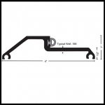 NGP 897 Rabbeted Threshold, 4" Aluminum with Choice of Seals, 1" Height