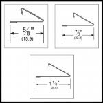 Pemko #B73 Metal Weatherstrip, Bronze Cushion "V" Spring, Wood and Metal Doors, 96" Length