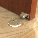 Deltana Magnetic Flush Door Holder, 2-1/2" Diameter, Blister Packed Edition