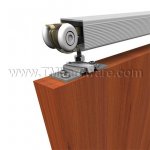 Hager 9821 Aluminum Box Track For Sliding Doors, 250 Lbs.