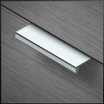 Deltana 21516 Modern Angle Cabinet Pull, Aluminum, 2-15/16" Length, Concealed Screw Mounting