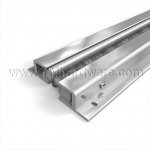 NGP 140P (SET) Meeting Stile, 1.0625" Aluminum Casing with Spring Adjustable .75" Polypropylene Pile Seal