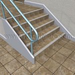 Pemko #19125 Safety Stair Tread Plate, Aluminum or PemKote™, 3" Depth, .25" Riser