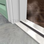 Pemko #8451-Q Fixed Threshold, 4.625" Aluminum with Kerf-in Foam Seal for Outswing Door, 1” H
