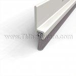 Pemko #18041 Meeting Stile, .75" Clear Aluminum Casing with .375" Nylon Brush Seal, 84" Long