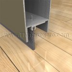 Pemko #90137NB Door Sweep, Mortised Aluminum with 1.375" Nylon Brush