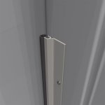 Pemko #303 Door Gasket or Meeting Stile, Aluminum with Rubber Bulb Seal .25"