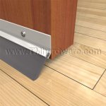 Pemko #45100 Door Gasket and Sweep, Aluminum with 1" Angled Brush