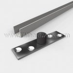 Pemko 94A Bottom Guide Channel, Aluminum, Mortised