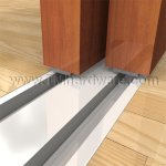 Pemko 2802BT Dual Bottom Guide Channel for Bypass Sliding Doors