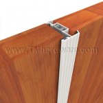 Pemko #3493 Meeting Stile, Aluminum, Locking Slide Bolt with Double Seal, In-swing Doors