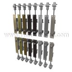 Rockwood Automatic Flush Bolt Set #2842 or Top Bolt Only #2840, for Metal Doors