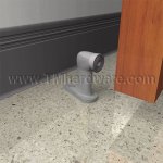 Rockwood 483 Heavy Duty, Cast Brass, Floor Mounted Door Stop, 2-3/4" Height, Satin Chrome Finish - QuickShip