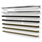 Rockwood PlanTek RM5212 - RM5222 Flat Front Push Bar with Radius Ends, up to 36" CTC