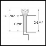 Ives 027XY Full Mortised Continuous Hinge, Flush Mounted, Wide Door Leaf for 2" and 2 1/4" Doors